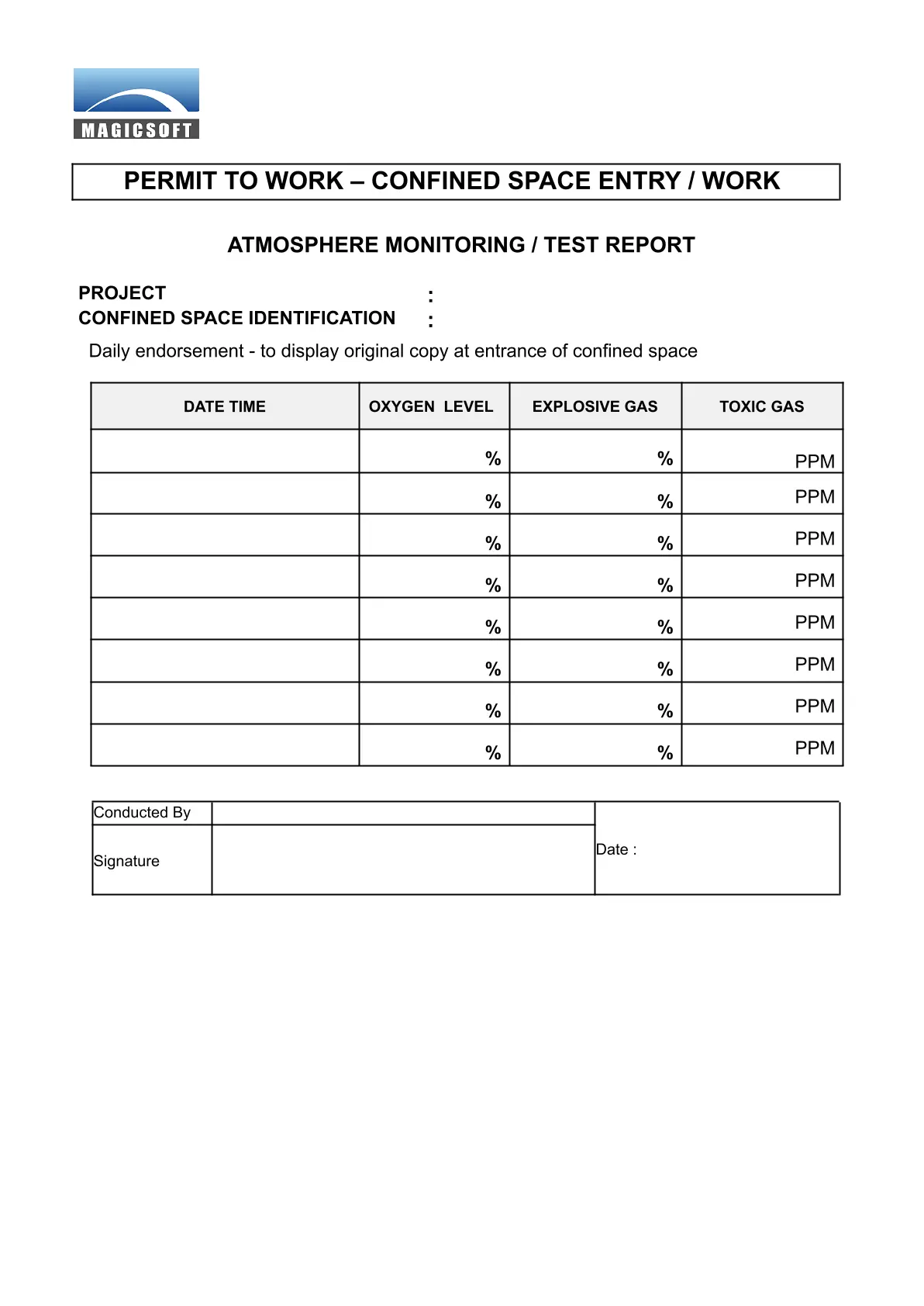 Air Monitoring Checklist – Company C